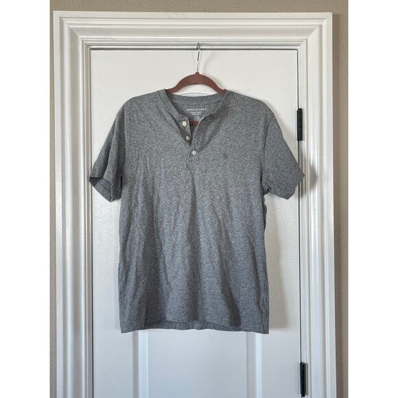 American Eagle Super Soft Icon Short Sleeve Grey Medium - Picture 1 of 5